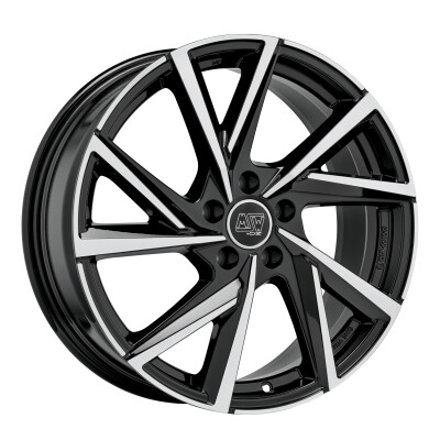 MSW msw 80-5 gloss black full polished 17"
             W19383010T56